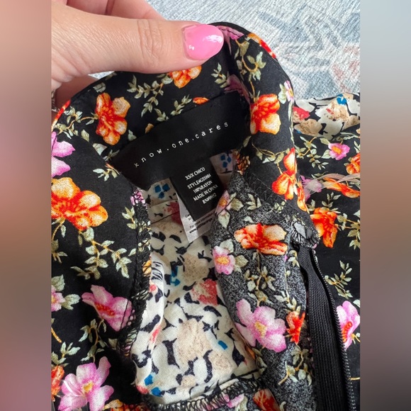 Nordstrom High Rise Mixed Floral Print Midi Skirt - Picture 3 of 4